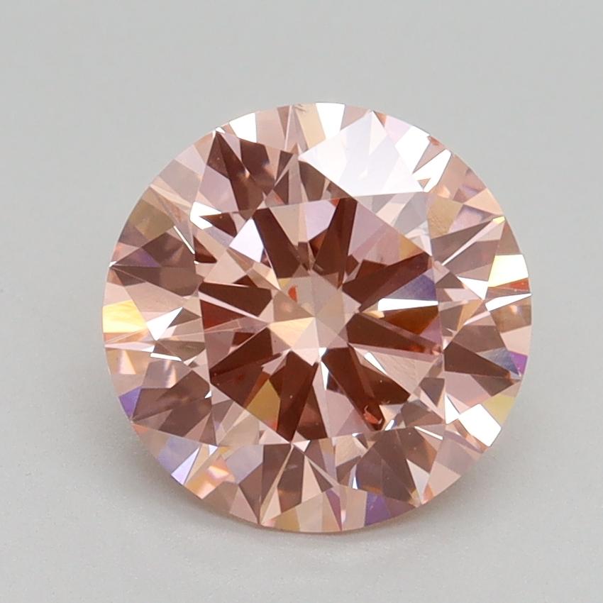 2.13 Ct. Fancy Intense Pink Round Lab Grown Diamond