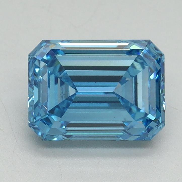 1.50 Ct. Fancy Vivid Blue Emerald Lab Grown Diamond