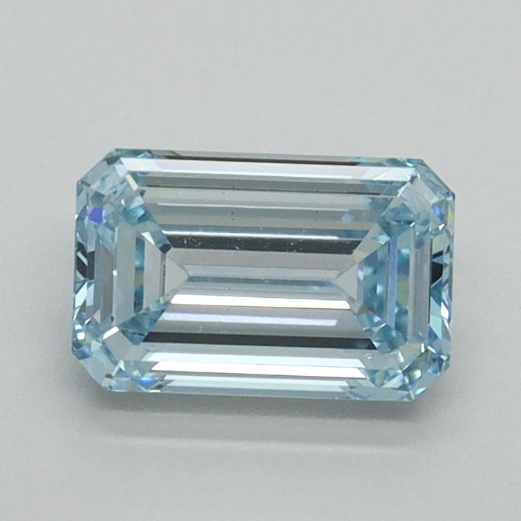 1.10 Ct. Fancy Intense Blue Emerald Lab Grown Diamond