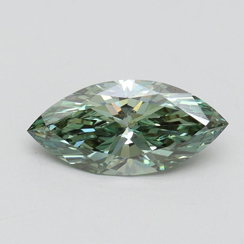 1.01 Ct. Fancy Intense Green Marquise Lab Grown Diamond