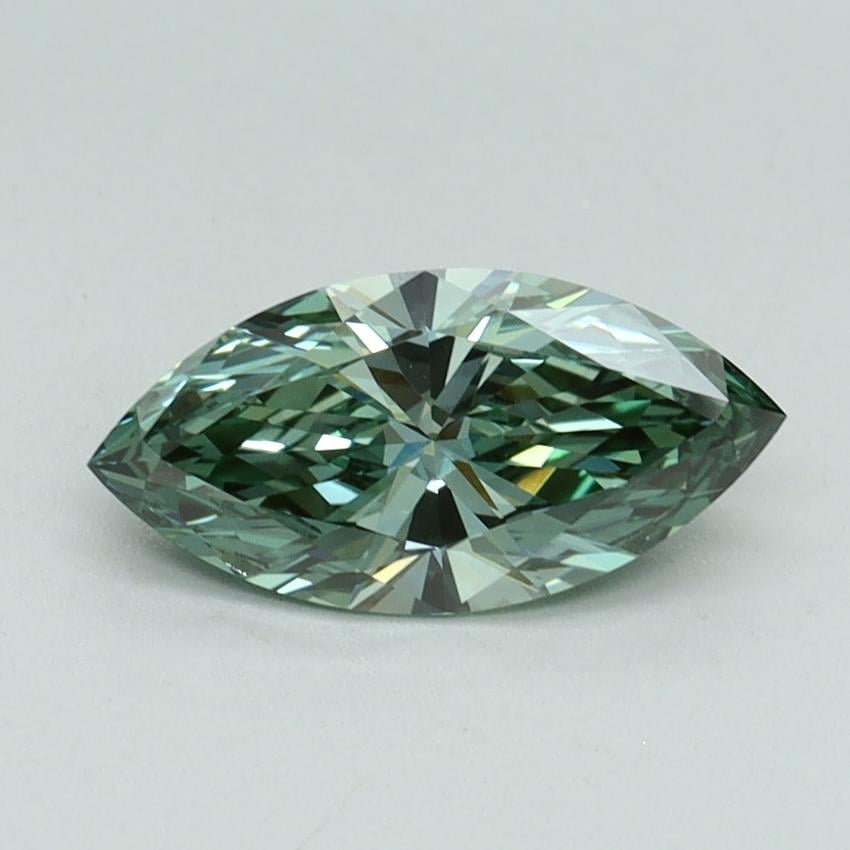 1.00 Ct. Fancy Vivid Green Marquise Lab Grown Diamond