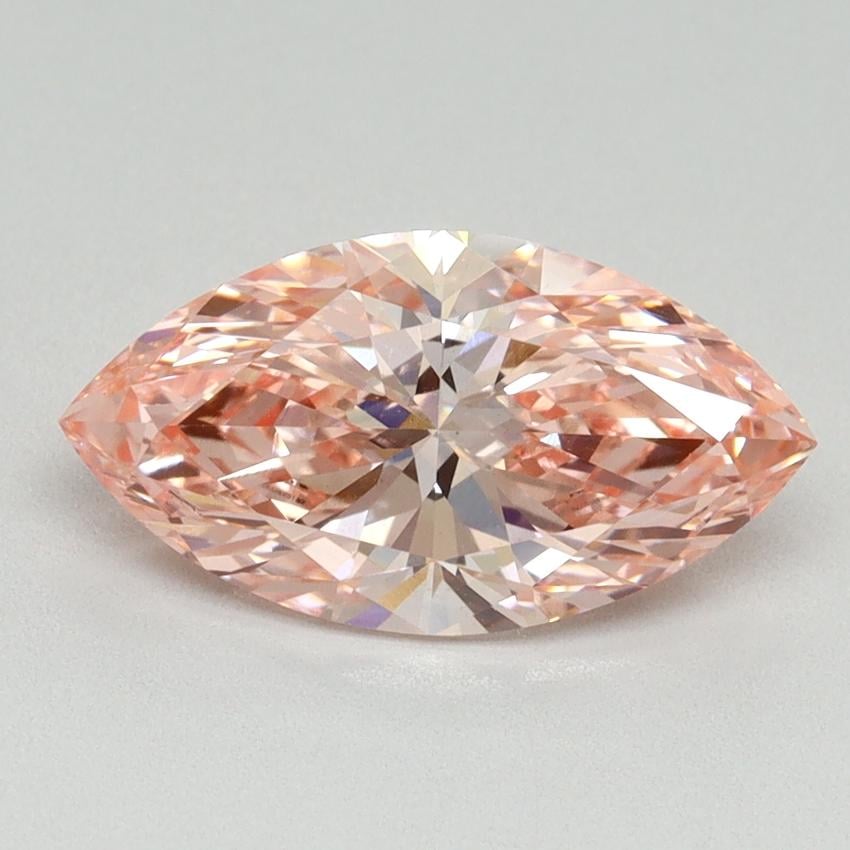 2.07 Ct. Fancy Vivid Pink Marquise Lab Grown Diamond