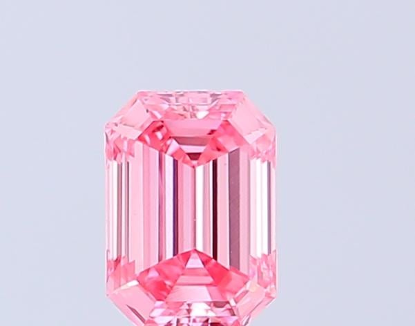 0.48 Ct. Fancy Vivid Pink Emerald Lab Grown Diamond