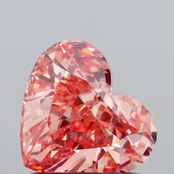 1.07 Ct. Fancy Vivid  Pink Heart Lab Grown Diamond