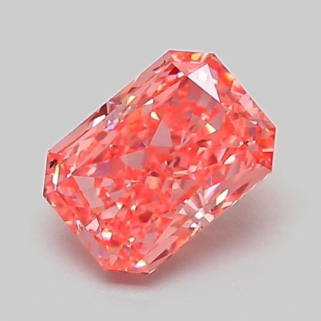 0.86 Ct. Fancy Vivid Pink Radiant Lab Grown Diamond
