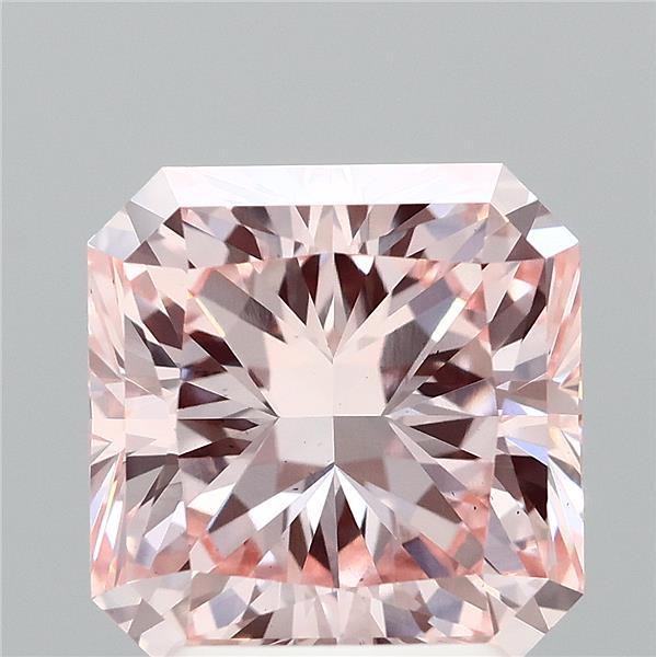 2.62 Ct. Fancy Intense Pink Radiant Lab Grown Diamond