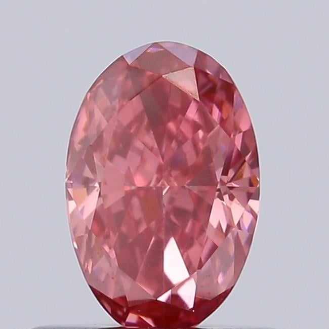 0.50 Ct. Fancy Vivid Pink Oval Lab Grown Diamond