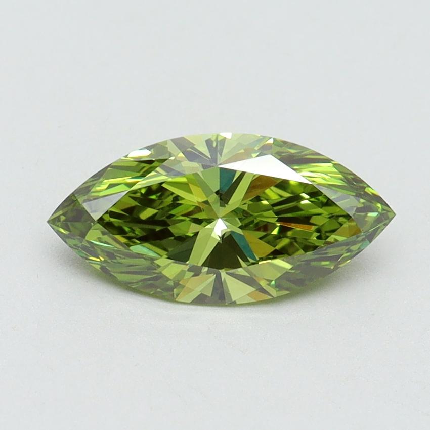 1.04 Ct. Fancy Vivid Green Marquise Lab Grown Diamond