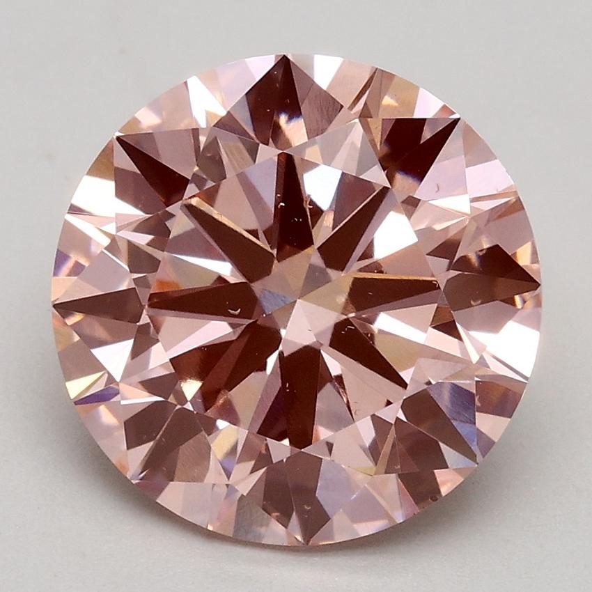3.00 Ct. Fancy Intense Pink Round Lab Grown Diamond