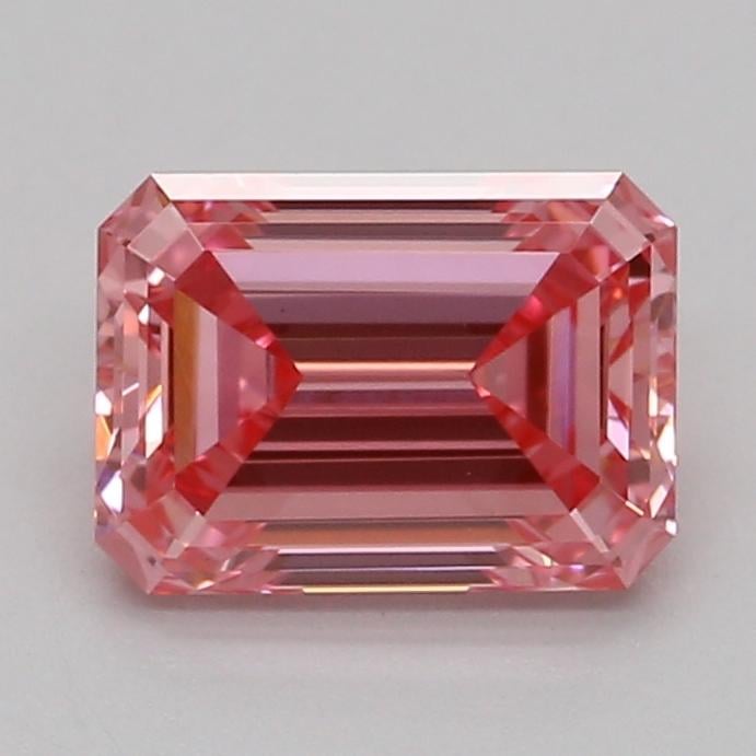 0.76 Ct. Fancy Vivid Pink Emerald Lab Grown Diamond