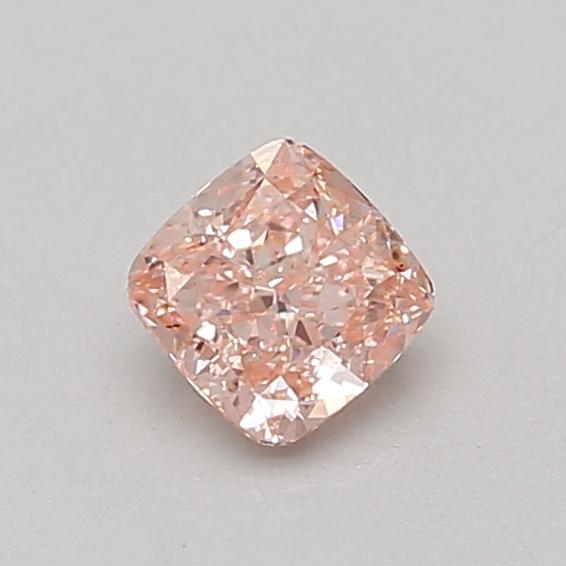 0.62 Ct. Fancy Vivid Pink Cushion Lab Grown Diamond