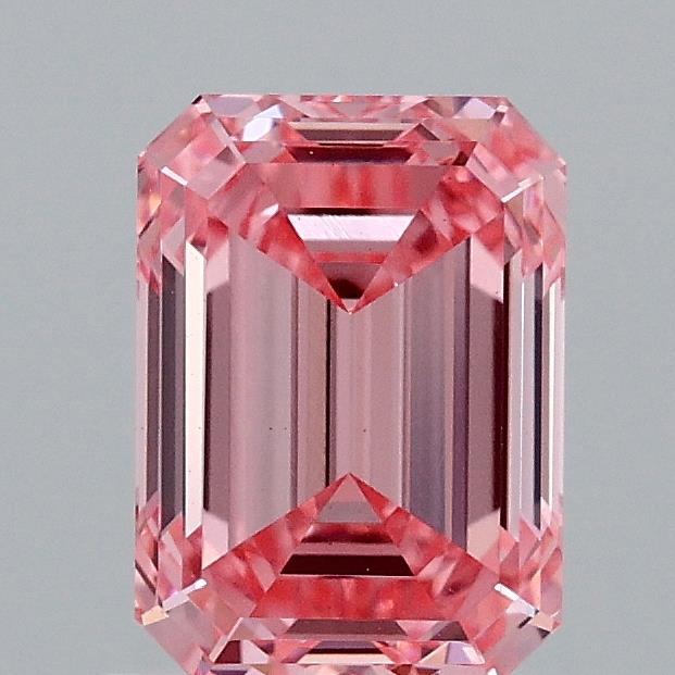 1.53 Ct. Fancy Vivid Pink Emerald Lab Grown Diamond