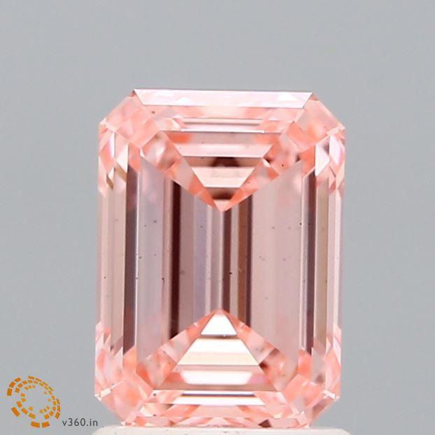 1.52 Ct. Fancy Intense Pink Emerald Lab Grown Diamond