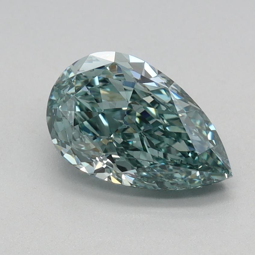 1.04 Ct. Fancy Intense Green Pear Lab Grown Diamond