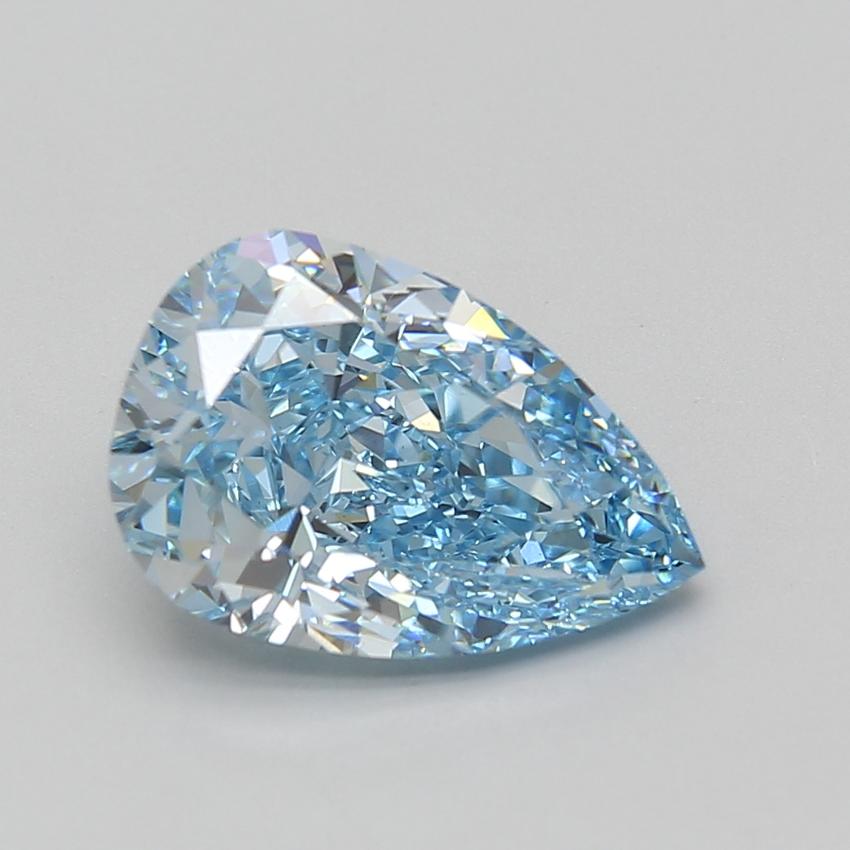 4.06 Ct. Fancy Vivid Blue Pear Lab Grown Diamond