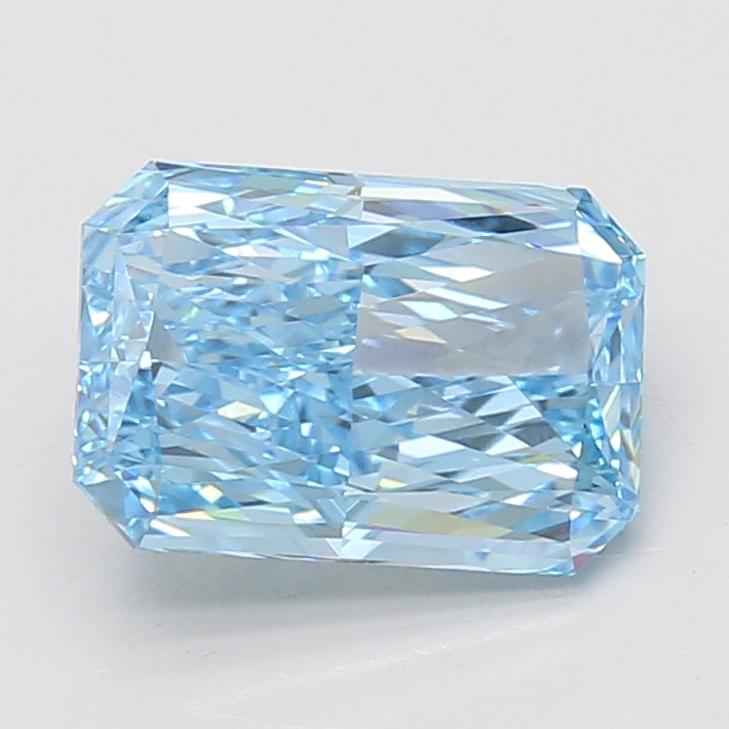 2.84 Ct. Fancy Vivid Blue Radiant Lab Grown Diamond