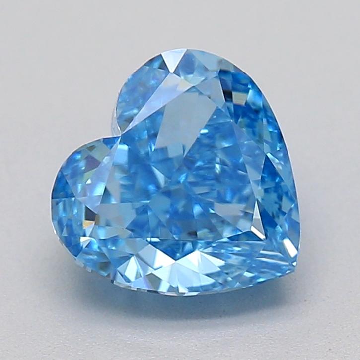 1.01 Ct. Fancy Vivid  Blue Heart Lab Grown Diamond