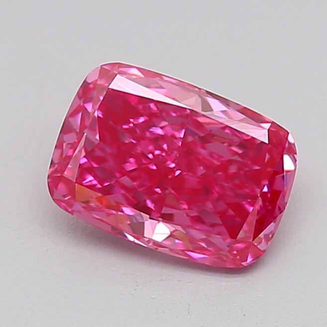 1.25 Ct. Fancy Vivid  Pink Cushion Lab Grown Diamond