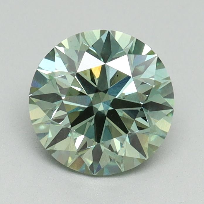 1.15 Ct. Fancy Vivid Green Round Lab Grown Diamond