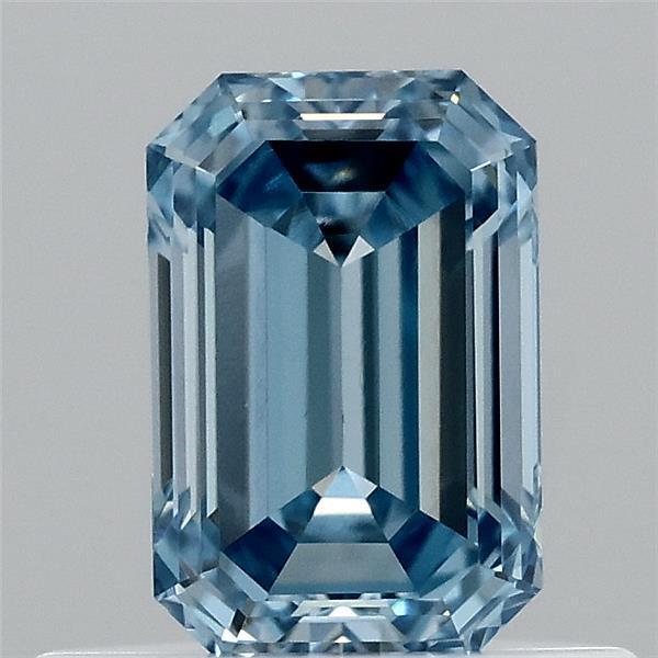 0.56 Ct. Fancy Vivid  Blue Emerald Lab Grown Diamond