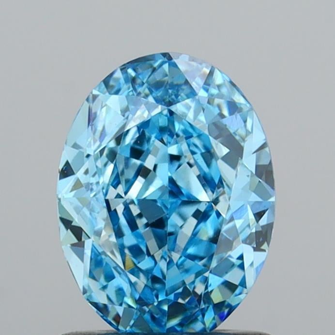 1.36 Ct. Fancy Vivid  Blue Emerald Lab Grown Diamond