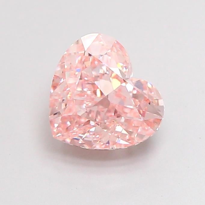 1.92 Ct. Fancy Intense Pink Heart Lab Grown Diamond