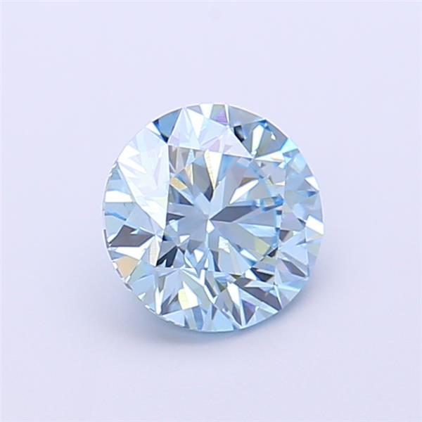 1.1 Ct. Fancy Vivid Blue Round Lab Grown Diamond