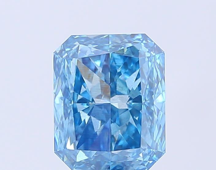 2.22 Ct. Fancy Vivid Blue Radiant Lab Grown Diamond