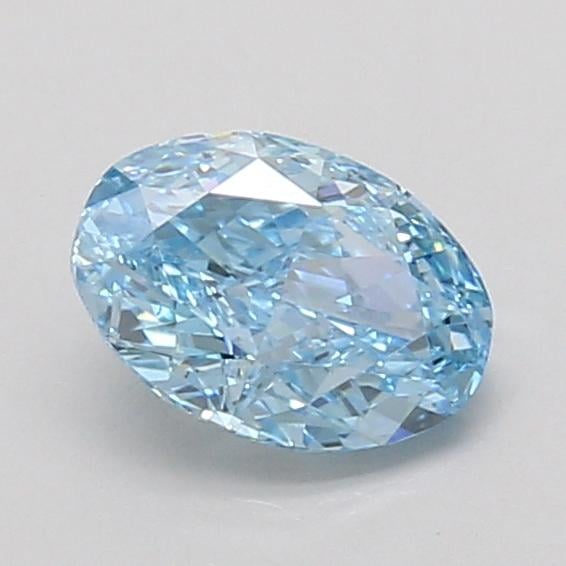 1.00 Ct. Fancy Vivid Blue Oval Lab Grown Diamond