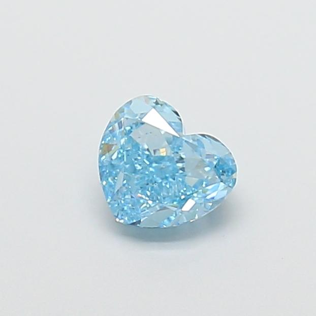 1.12 Ct. Fancy Vivid  Blue Heart Lab Grown Diamond
