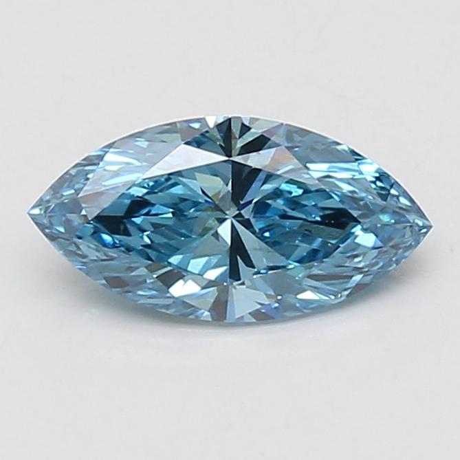 1.00 Ct. Fancy Vivid Blue Marquise Lab Grown Diamond