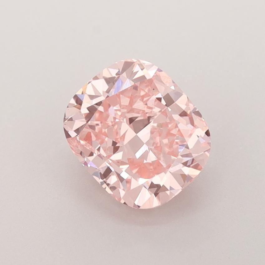 1.62 Ct. Fancy Vivid  Pink Cushion Lab Grown Diamond