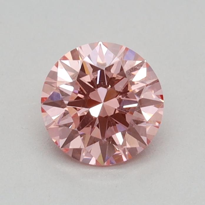 0.34 Ct. Fancy Vivid Pink Round Lab Grown Diamond