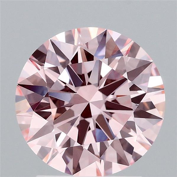 2.10 Ct. Fancy Intense Pink Round Lab Grown Diamond
