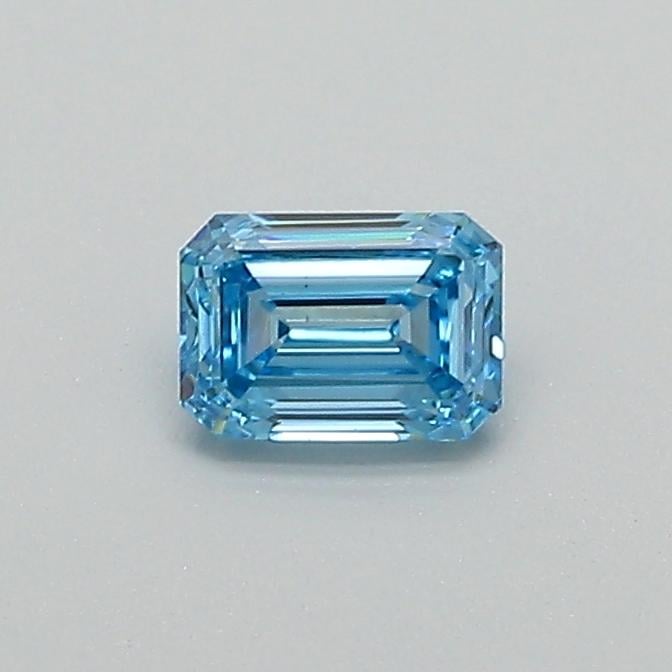 0.33 Ct. Fancy Vivid Blue Emerald Lab Grown Diamond