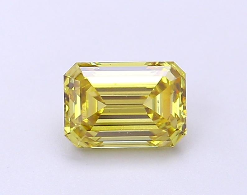 1.04 Ct. Fancy Intense Yellow Emerald Lab Grown Diamond