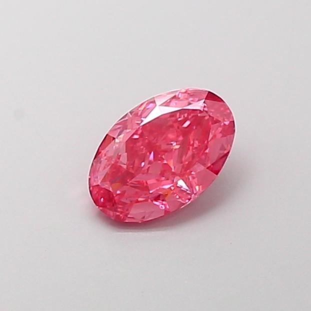 1.11 Ct. Fancy Vivid Pink Oval Lab Grown Diamond