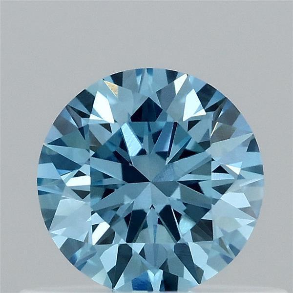 0.46 Ct. Fancy Vivid Blue Round Lab Grown Diamond