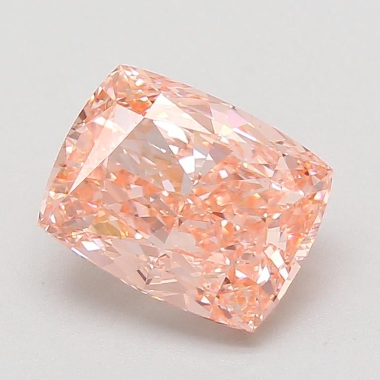 3.08 Ct. Fancy Vivid Pink Cushion Lab Grown Diamond