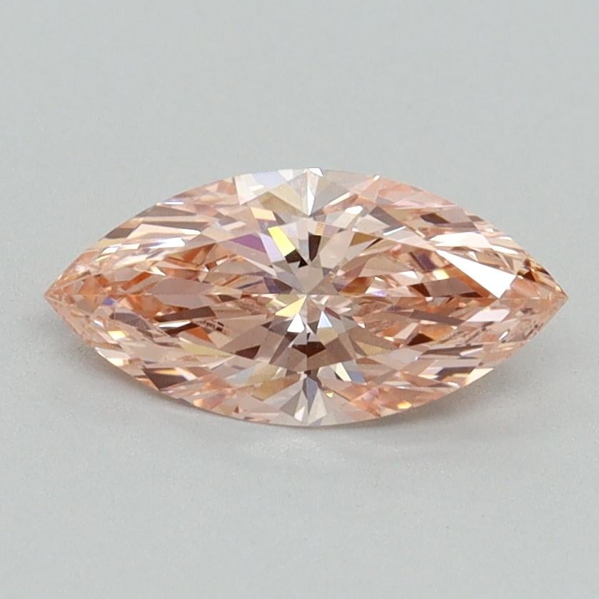 0.81 Ct. Fancy Vivid Pink Marquise Lab Grown Diamond