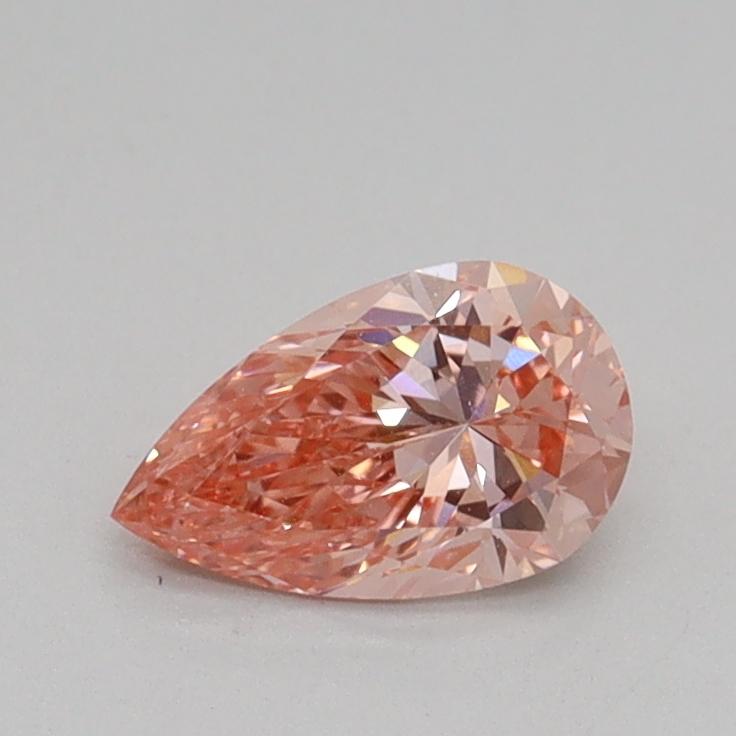 0.51 Ct. Fancy Intense Pink Pear Lab Grown Diamond
