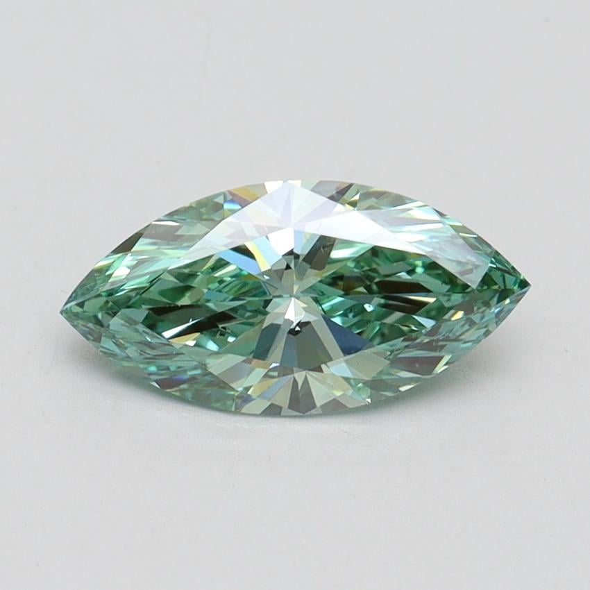 1.01 Ct. Fancy Vivid Green Marquise Lab Grown Diamond
