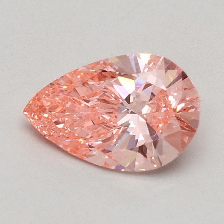 0.55 Ct. Fancy Vivid Pink Pear Lab Grown Diamond