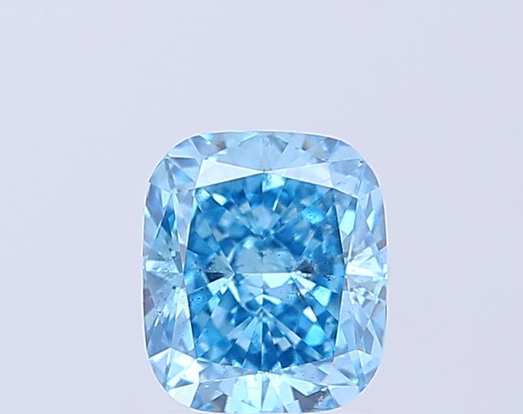 1.50 Ct. Fancy Vivid Blue Cushion Lab Grown Diamond