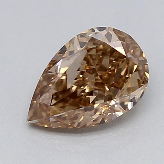 0.36 Ct. Light  Brown Pear Lab Grown Diamond