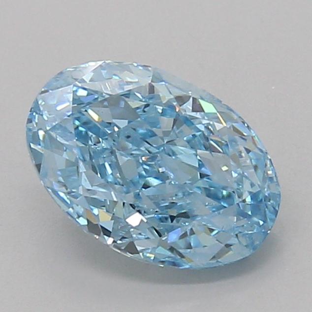1.99 Ct. Fancy Vivid Blue Oval Lab Grown Diamond