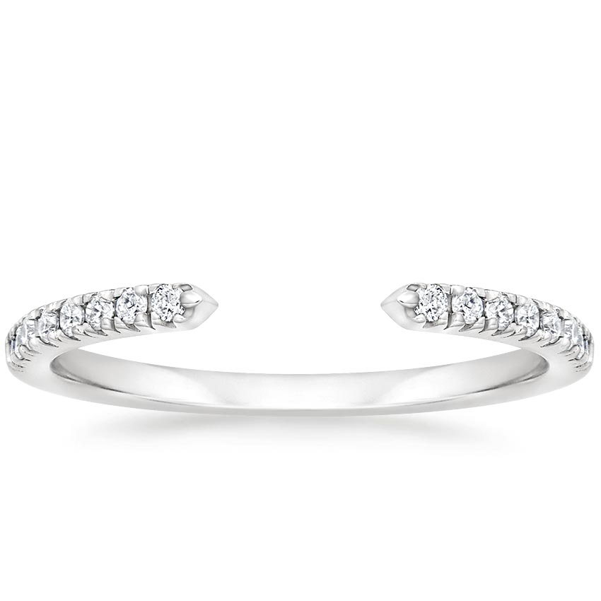 Zeta Diamond Open Ring in Platinum