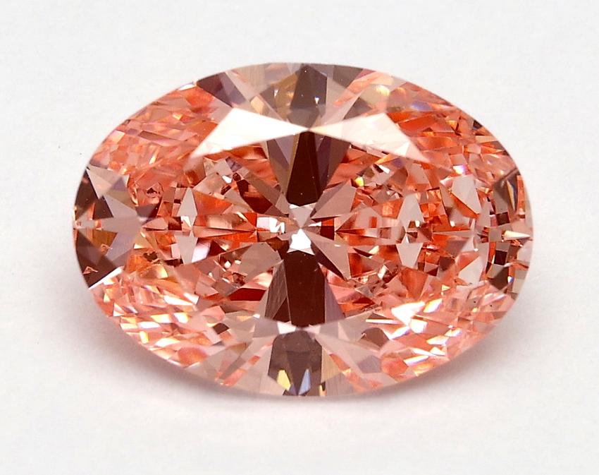 2.01 Ct. Fancy Vivid Pink Oval Lab Grown Diamond