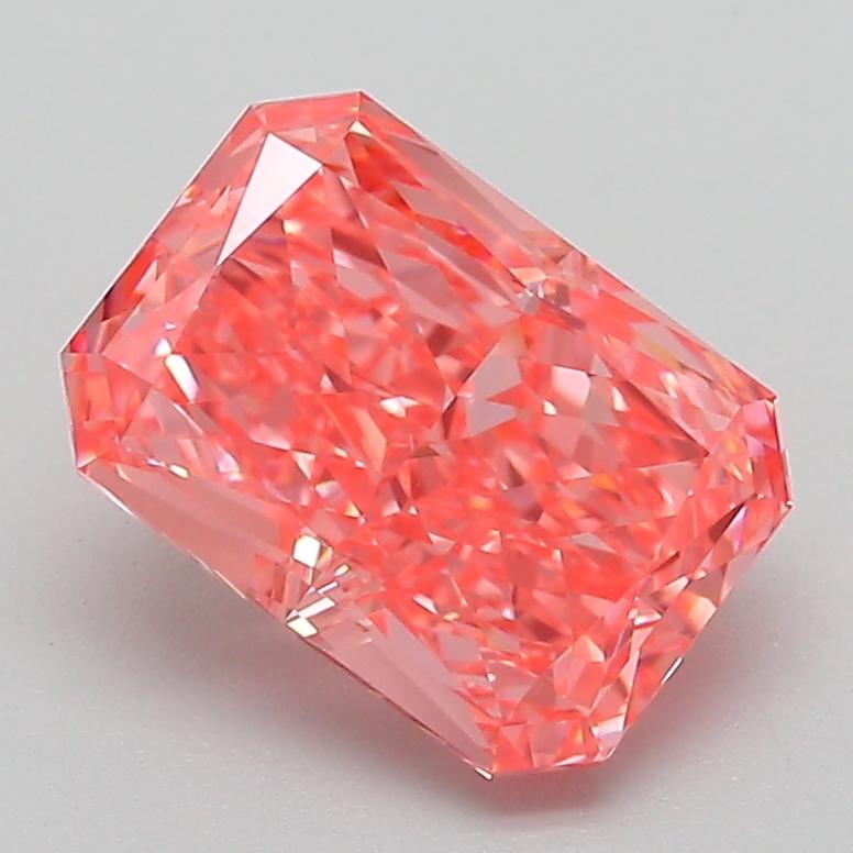 2.23 Ct. Fancy Vivid Pink Radiant Lab Grown Diamond