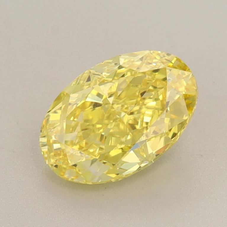 1.33 Ct. Fancy Vivid  Yellow Oval Lab Grown Diamond